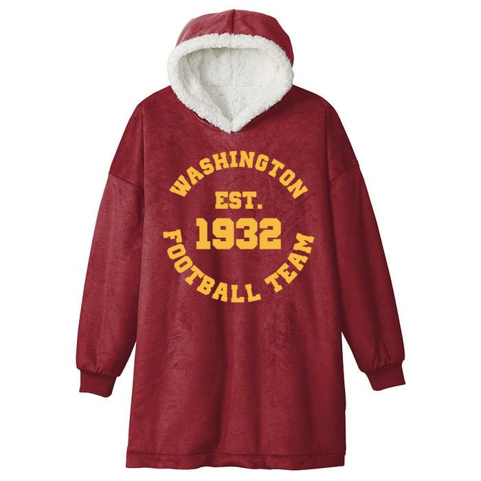 Washington Est. 1932 Football Team Hooded Wearable Blanket