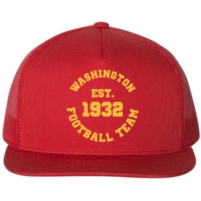 Washington Est. 1932 Football Team Flat Bill Trucker Hat