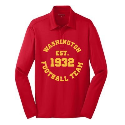 Washington Est. 1932 Football Team Silk Touch Performance Long Sleeve Polo