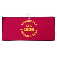 Washington Est. 1932 Football Team Large Microfiber Waffle Golf Towel