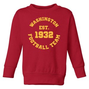 Washington Est. 1932 Football Team Toddler Sweatshirt