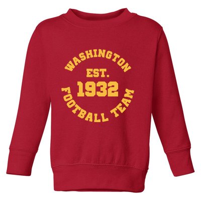 Washington Est. 1932 Football Team Toddler Sweatshirt