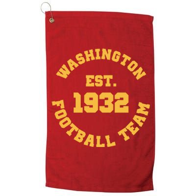 Washington Est. 1932 Football Team Platinum Collection Golf Towel