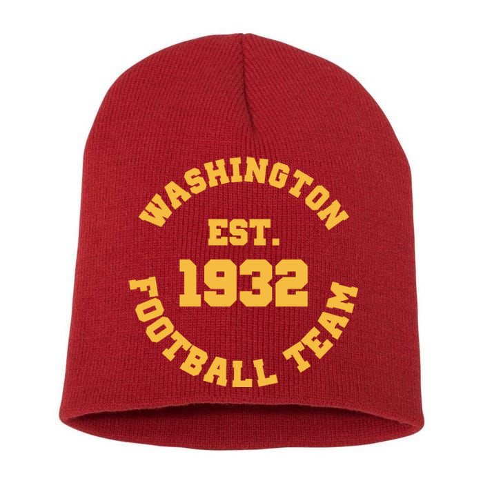 Washington Est. 1932 Football Team Short Acrylic Beanie