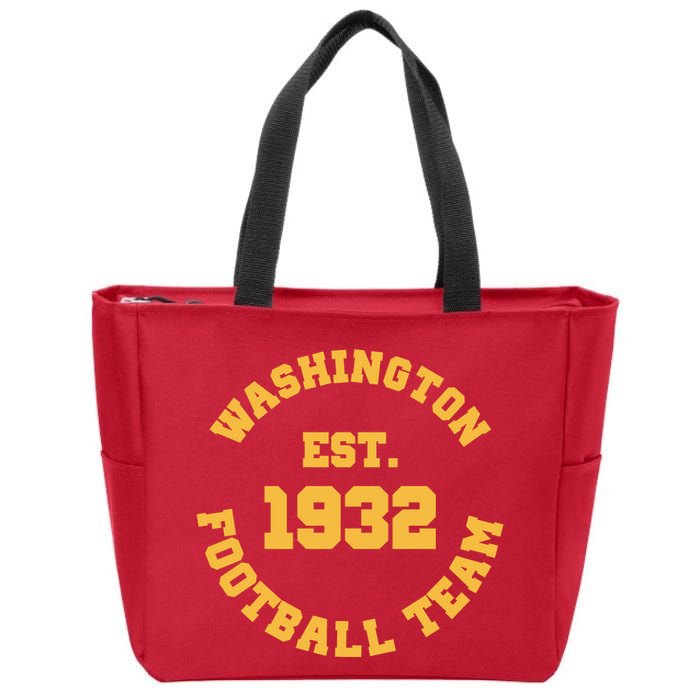 Washington Est. 1932 Football Team Zip Tote Bag