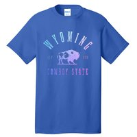 Wyoming Est. 1890 The Cowboy State Bison Tall T-Shirt