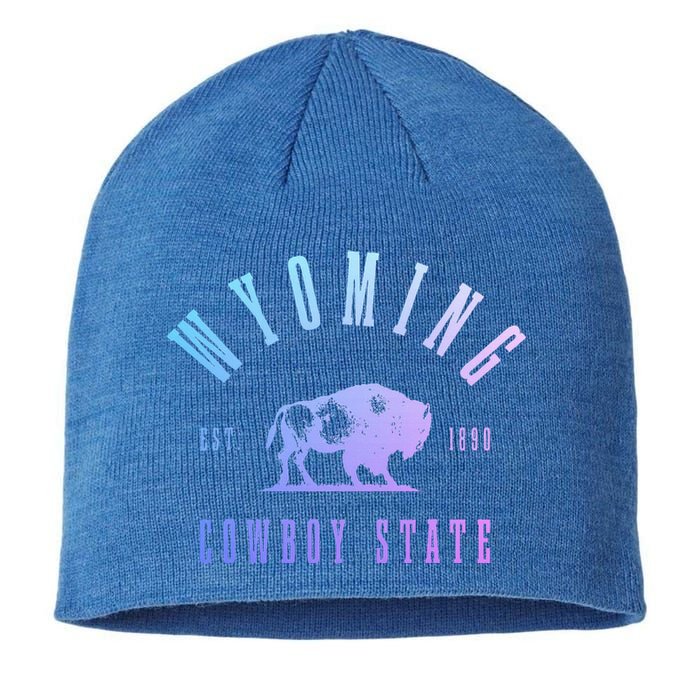 Wyoming Est. 1890 The Cowboy State Bison Sustainable Beanie