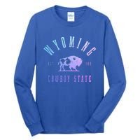 Wyoming Est. 1890 The Cowboy State Bison Tall Long Sleeve T-Shirt