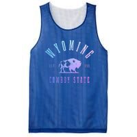 Wyoming Est. 1890 The Cowboy State Bison Mesh Reversible Basketball Jersey Tank