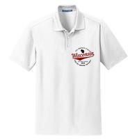 Wisconsin Est. 1848 Badger State Map Pride Dry Zone Grid Polo