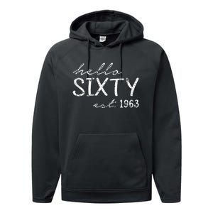 Wo Est. 1963 - 60th Birthday Performance Fleece Hoodie