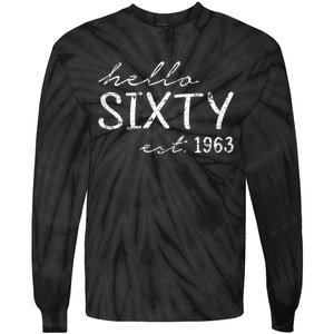 WoM.e.ns Est. 1963 - 60th Birthday Tie-Dye Long Sleeve Shirt