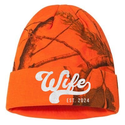 Wife Est. 2024 Married Couple Vintage Matching Wedding Kati Licensed 12" Camo Beanie