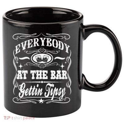 Women Everybody At The Bar Getting Tipsy Double Gift 11oz C Handle Ceramic Mug