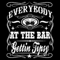 Women Everybody At The Bar Getting Tipsy Double Gift Youth Performance Sprint T-Shirt