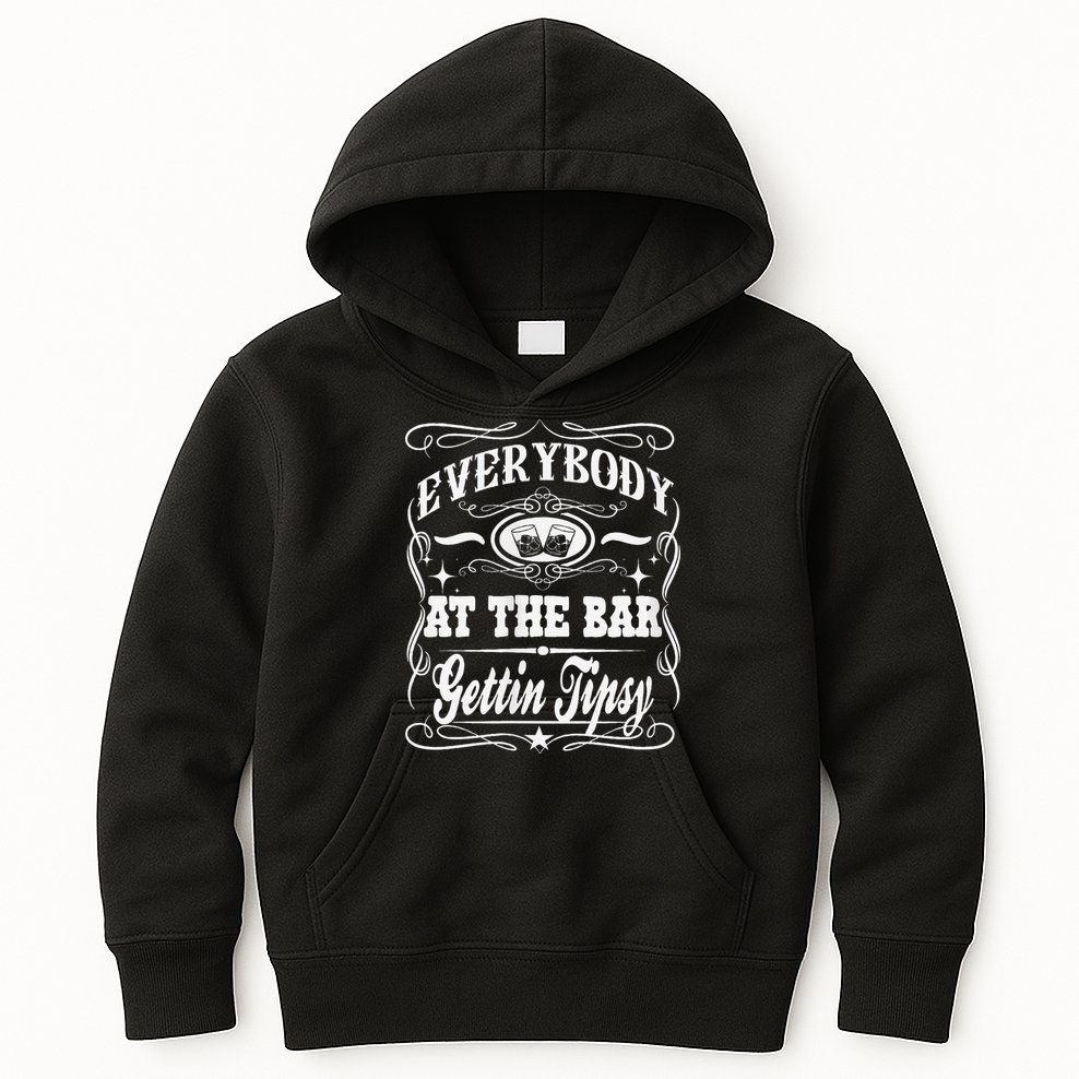 Women Everybody At The Bar Getting Tipsy Double Gift Kids Hoodie