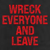 Wreck Everyone And Leave Wrestling Match Adult Drive Performance Visor