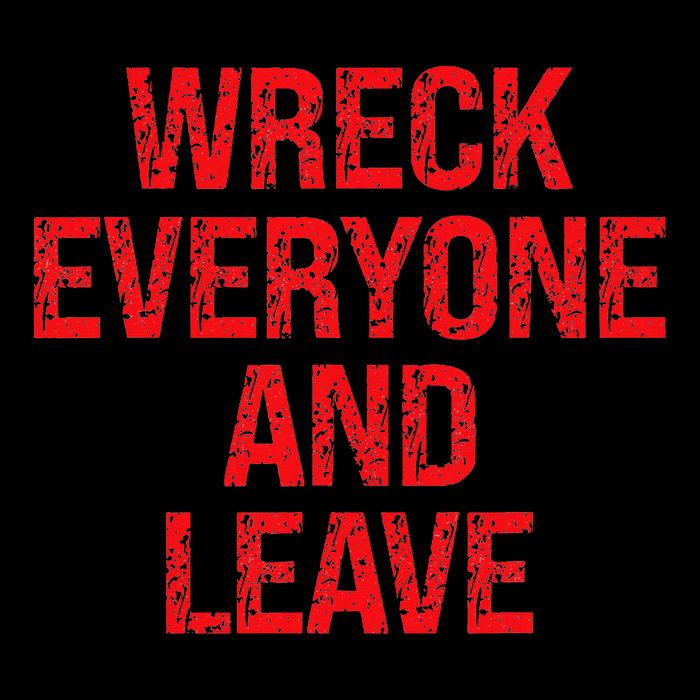 Wreck Everyone And Leave Wrestling Match Women's Crop Top Tee