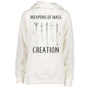 Weapons Of Mass Creation Womens Funnel Neck Pullover Hood