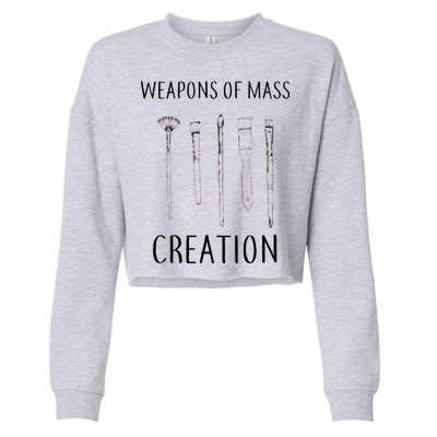 Weapons Of Mass Creation Cropped Pullover Crew