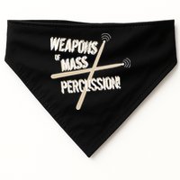 Weapons Of Mass Percussion Funny Drum Drummer Music Band  USA-Made Doggie Bandana