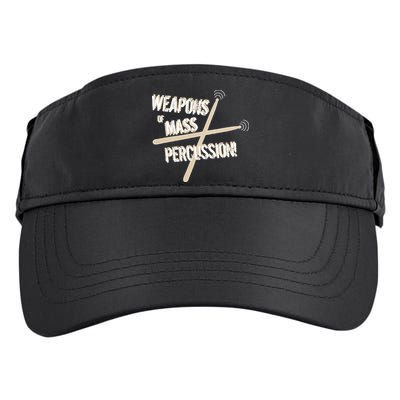 Weapons Of Mass Percussion Funny Drum Drummer Music Band  Adult Drive Performance Visor