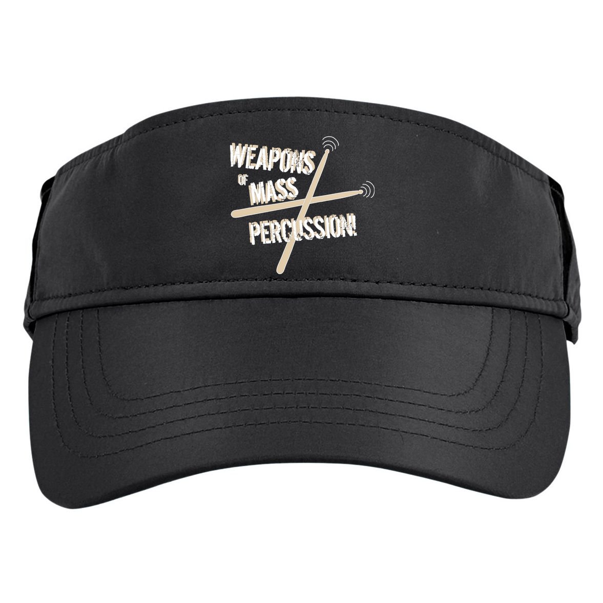 Weapons Of Mass Percussion Funny Drum Drummer Music Band  Adult Drive Performance Visor