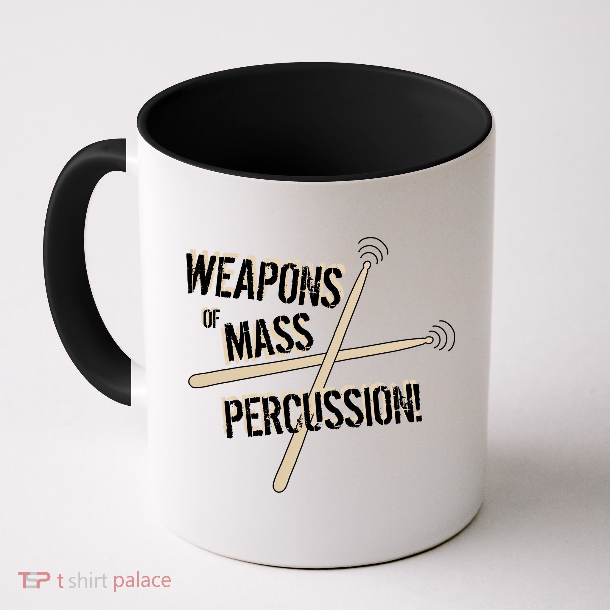 Weapons Of Mass Percussion Funny Drum Drummer Music Band  Mug