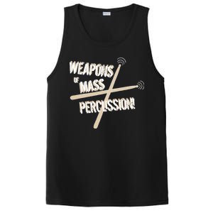 Weapons Of Mass Percussion Funny Drum Drummer Music Band  PosiCharge Competitor Tank