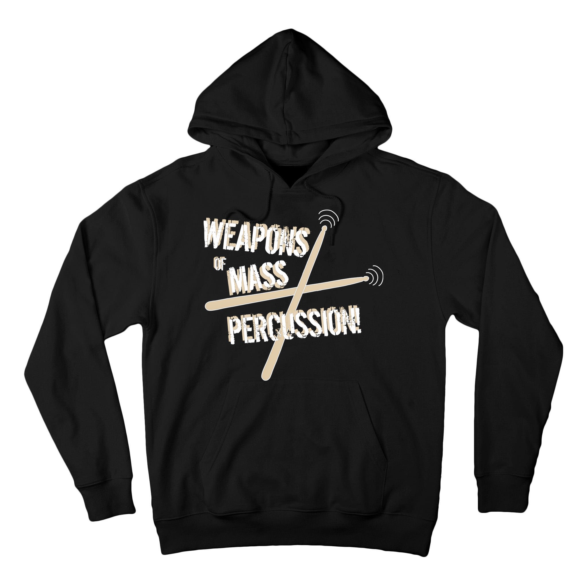 Weapons Of Mass Percussion Funny Drum Drummer Music Band  Tall Hoodie