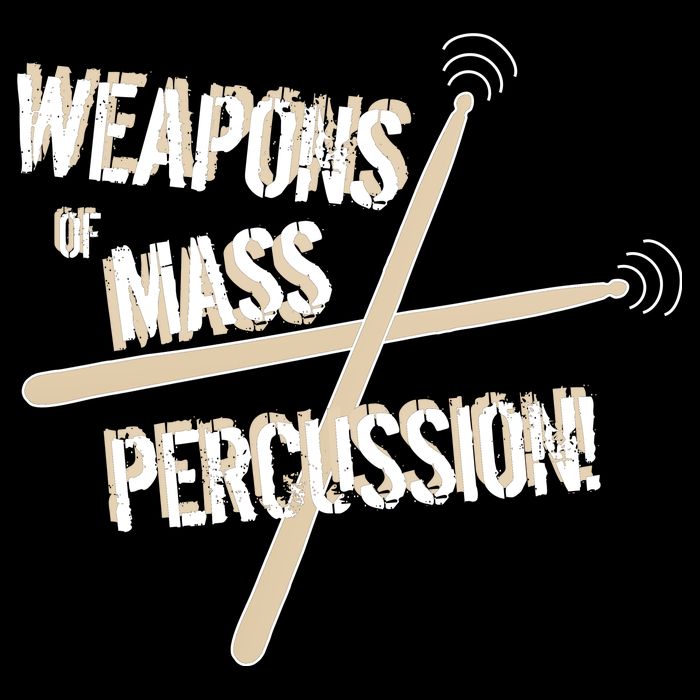 Weapons Of Mass Percussion Funny Drum Drummer Music Band  Women's V-Neck T-Shirt
