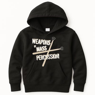 Weapons Of Mass Percussion Funny Drum Drummer Music Band  Kids Hoodie