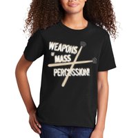 Weapons Of Mass Percussion Funny Drum Drummer Music Band  Kids T-Shirt