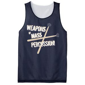 Weapons Of Mass Percussion Funny Drum Drummer Music Band  Mesh Reversible Basketball Jersey Tank