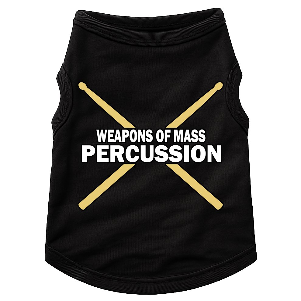 Weapons of Mass Percussion Funny Drummer Doggie Tank