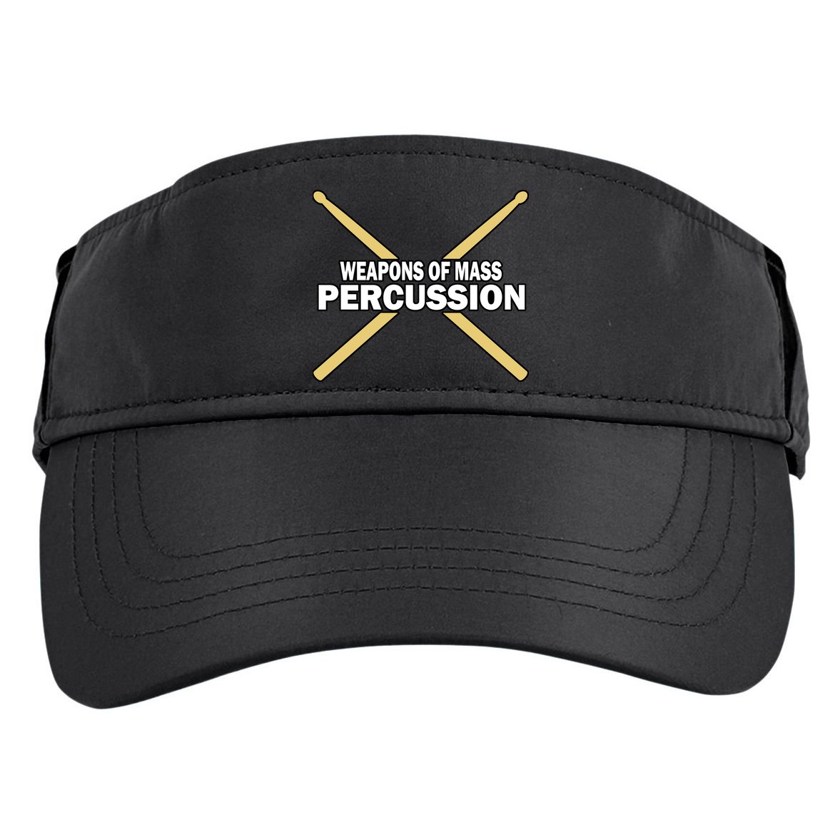 Weapons of Mass Percussion Funny Drummer Adult Drive Performance Visor