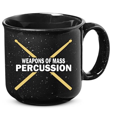 Weapons of Mass Percussion Funny Drummer 15oz Campfire Ceramic Mug