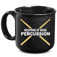 Weapons of Mass Percussion Funny Drummer 15oz Campfire Ceramic Mug