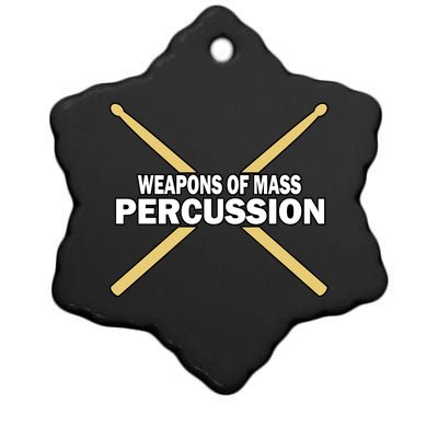 Weapons of Mass Percussion Funny Drummer Ceramic Star Ornament