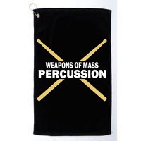 Weapons of Mass Percussion Funny Drummer Golf Towel