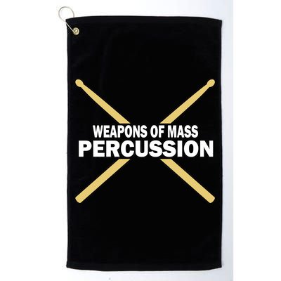 Weapons of Mass Percussion Funny Drummer Platinum Collection Golf Towel