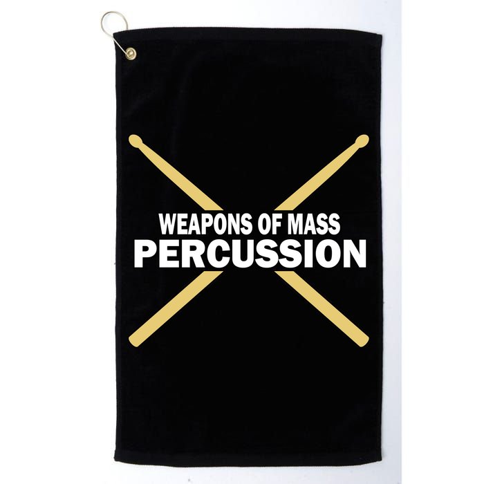 Weapons of Mass Percussion Funny Drummer Golf Towel