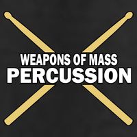 Weapons of Mass Percussion Funny Drummer Golf Towel