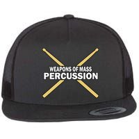Weapons of Mass Percussion Funny Drummer Flatbill Hat