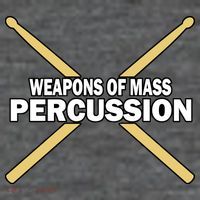 Weapons of Mass Percussion Funny Drummer Baby Bodysuit