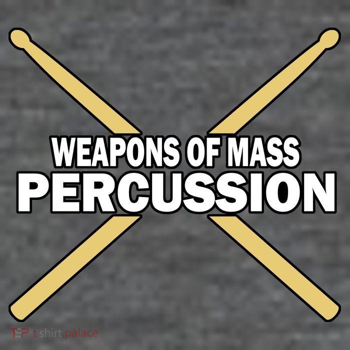 Weapons of Mass Percussion Funny Drummer Baby Bodysuit