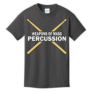 Weapons of Mass Percussion Funny Drummer Kids T-Shirt