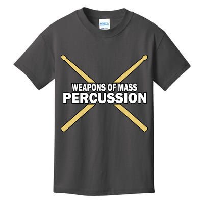 Weapons of Mass Percussion Funny Drummer Kids T-Shirt