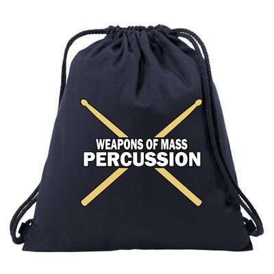 Weapons of Mass Percussion Funny Drummer Drawstring Bag