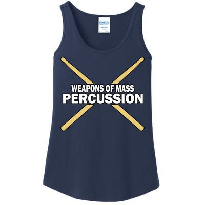 Weapons of Mass Percussion Funny Drummer Ladies Essential Tank